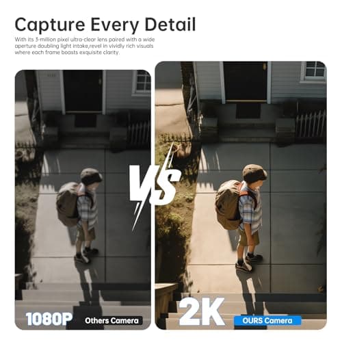 JWQPO Light Bulb Security Camera,2K Bulb Security Camera 5G/2.4GHz,Security Cameras Wireless Outdoor with Human Detection,Motion Detection,Color Night Vision Cameras for Home Security Easy to Install 5