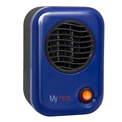 Lasko 102 Space Heater, 3.8" x 4.3" x 6.1" tall, Blue