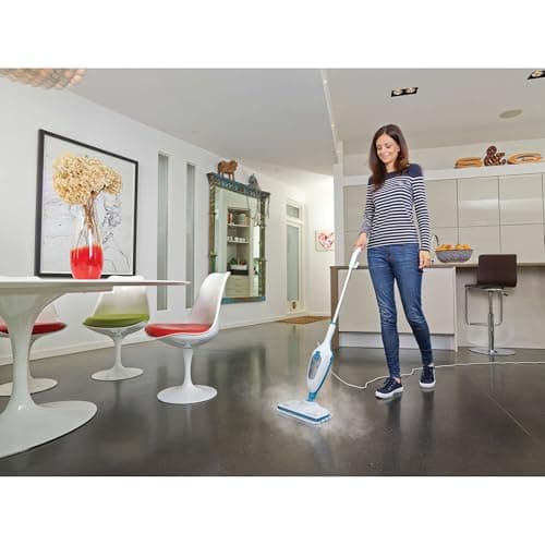 BLACK+DECKER Steam Mop, White (HSM13E1) 9