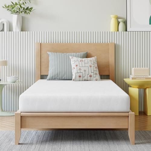 Novilla Twin Mattress for Kids, 5 Inch Twin Bed Mattresses in a Box, Gel Memory Foam Mattresses for Cooling Night Sleep, Pressure Relief, CertiPUR-US Certified, White