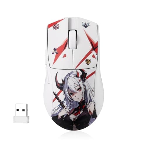 Redragon M916AK PRO 3-Mode Anime Gaming Mouse, 42G Ultra-Light 26K DPI Gaming Mouse w/Ergonomic Natural Grip Build, Full Programmable Buttons, Software Supports DIY Keybinds & DPI