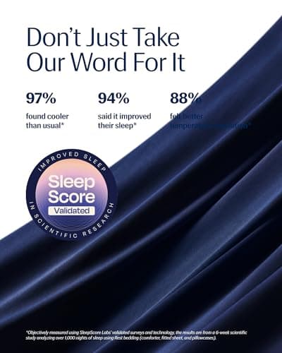 REST® Evercool® Cooling Comforter, Twin/Twin XL, Blanket for Hot Sleepers, All Season Bedding to Keep Cool for Night Sweats, Breathable Lightweight Blanket, 68"x90" Inches, Midnight Blue 5