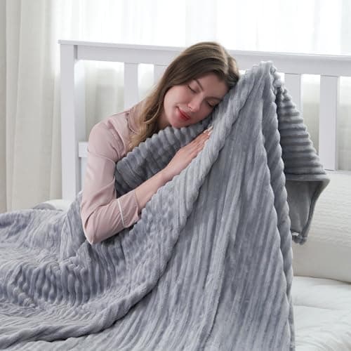 RALYSUN Heated Electric Blanket Twin Size 62"x84" Reversible Cozy Silky Flannel Fabric with 6 Heating Levels & 10 Hours Auto-Off Overheating Protection-Gray 6