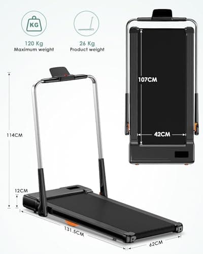 Incline Walking Pad with Handle Bar,2 in 1 Portable Under Desk Treadmill with Ultra Quiet Brushless,3.0HP Foldable Treadmill for Home Office,300+ lb Capacity,Remote Control,Safety Lock,Black 9