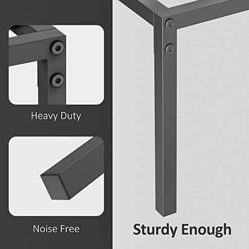 IDEALHOUSE Full Size Bed Frame, Metal Full Platform Bed, 14 Inch No Box Spring Needed, Easy Assembly, Black Mattress Foundation 6