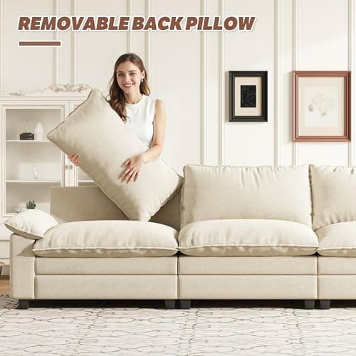 Howjoe 114 Inch Modular Couch Sectionals 7