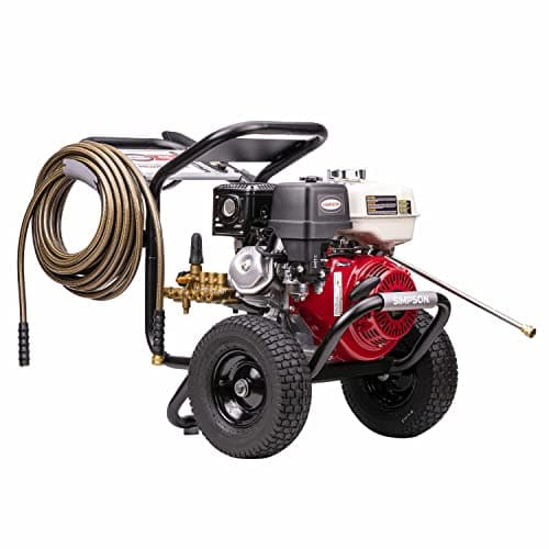 Simpson Cleaning PS60869 PowerShot 4000 PSI Gas Pressure Washer, 3.5 GPM AAA Triplex Pump, Honda GX270 Engine, Includes Spray Gun, Wand, 5 QC Nozzle Tips, 3/8-inch x 50-Foot Monster Hose, 49-State 11