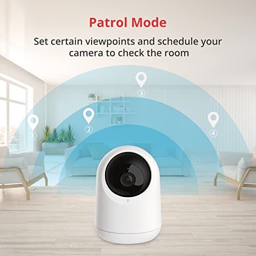 SwitchBot Baby Monitor Indoor Camera, 360-degree 1080P Pan Tilt Smart WiFi(2.4G) Pet Camera for Home Security with Motion Detection, Night Vision, Two-Way Audio, Works with Alexa & Google Assistant 8