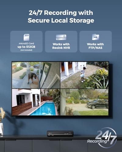 REOLINK 5MP Outdoor Security IP Camera, Turret Surveillance PoE with 2.8mm Lens,130° Diagonal,IK10 Vandal Proof,Smart Detection,Color Night Vision,2-Way Talk,IP67 Weatherproof,RLC-540A 7