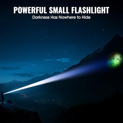 Banral Rechargeable Tactical Flashlights, High Lumens Small Mini USB-C LED Flashlight, Compact EDC Flash Light, 4 Modes&Memory Function, Waterproof Pocket Lights for Home,Camping,Emergency,Car,Hiking 7