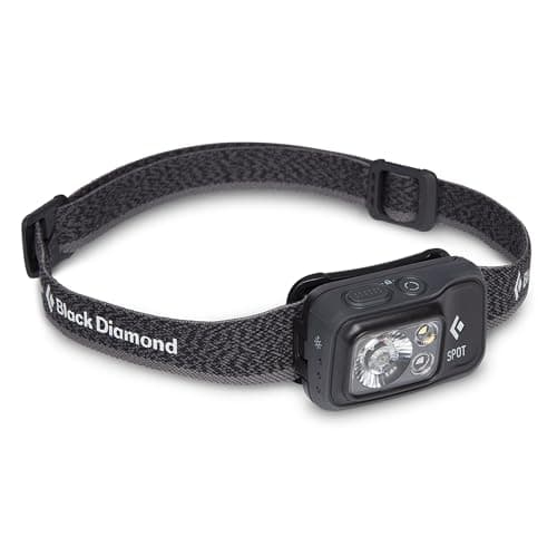 BLACK DIAMOND Spot 400 Headlamp | 400 Lumens Brightness, Dimmable | Waterproof & Durable | 3X AAA Battery Operated (Included) | Graphite