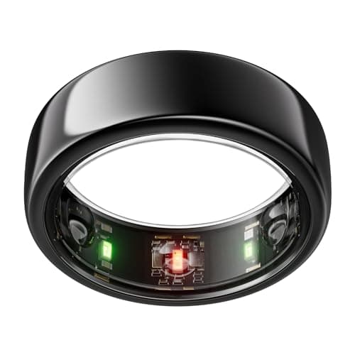 Oura Ring Gen3 Horizon - Black - Size 9 - Smart Ring - Size First with Oura Ring Gen3 Sizing Kit - Sleep Tracking Wearable - Heart Rate - Fitness Tracker - 5-7 Days Battery Life
