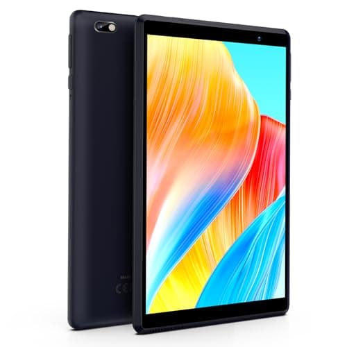 Tablet 8 inch, Android OS L8 Reading Tablet, 64GB Storage, Quad Core, 1280x800 HD IPS Display, 8.0 MP Rear Camera, Wi-Fi, Bluetooth, Black