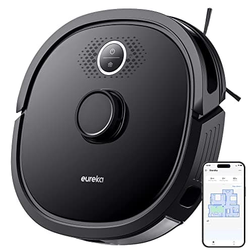EUREKA Robotic Vacuum Cleaner, NER650 2000Pa Robot Vacuum with LDS Navigation, Smart Mapping and Wi-Fi Connected for Carpet Floor with Alexa Google Assistant Black