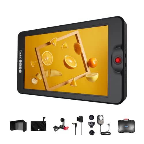 Osee G7 7Inch New Version 3000 Nits Ultra Bright DSLR Camera Field HDR Monitor 1920×1200 3D LUT 3G SDI 4K HDMI in&Out Include Arm Trestle Dtap Cable V Mount Battery Plate Sunshade Pelican Case