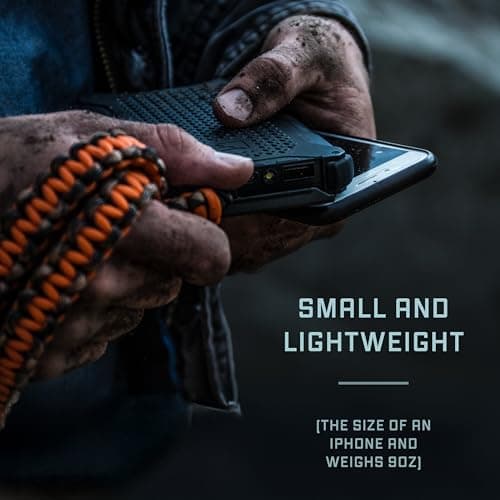 Dark Energy Poseidon Pro Indestructible Portable Charger | 10,000 mAh High Capacity | Fast Charging USB-C and USB-A Ports, Ultra-Durable Armor Flex, IP68 Waterproof, Made for Adventures Off The Grid 5