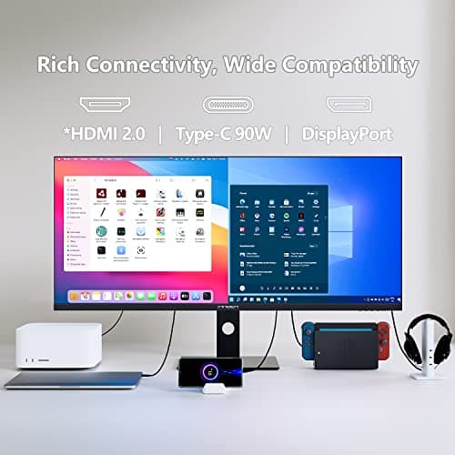 INNOCN 40C1R Ultrawide Monitor 40" WQHD 3440 x 1440p 144Hz FreeSync Premium HDR400 21:9 Computer Display 95% DCI-P3 500Nits IPS USB Type-C HDMI Tilt/Height Adjustable, Mountable 7