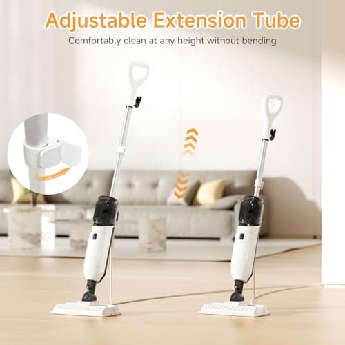 Steam Mop, Multi-Purpose Steam Cleaner for Home Steamer for Floor Cleaning, Floor Steamer Cleaner for Deep Cleaning with Handheld Steamer Mops Accessories, Pet Steam Mop Cleaner for Hardwood, Tile 8