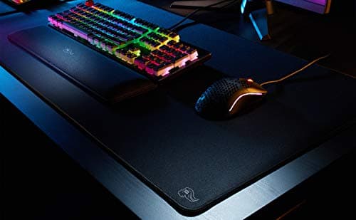 Glorious XL Extended Gaming Mouse Mat/Pad - Stealth Edition - Large, Wide (XL) Black Cloth Mousepad, Stitched Edges | 14"x24" (G-P-Stealth) 8