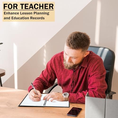 Undated Monthly and Weekly Planner - 12 Month Calendar Planner Notebook with Week Days - Hardcover Undated Planners Blank Agenda Book - A5 Black 5