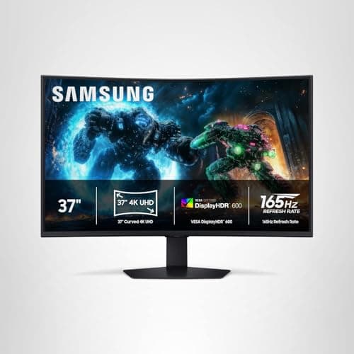 Samsung 37” Odyssey G7 (G75F) 4K UHD Resolution, 165Hz, Curved Gaming Monitor, 1ms Response Time (GtG), VESA DisplayHDR™ 600, AMD FreeSync™ Premium Pro, LS37FG75DENXZA, 2025 22