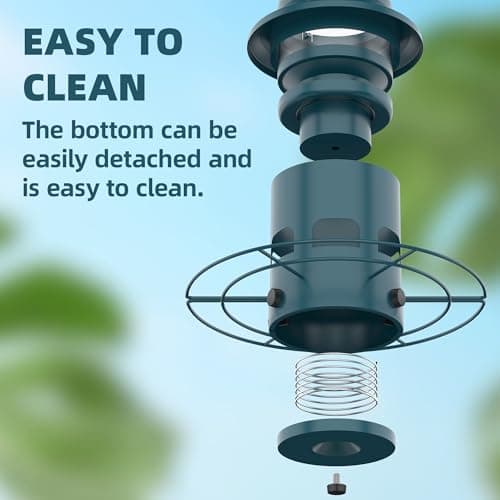 Bird Feeder,Metal Squirrel Proof Bird Feeders for Outdoors Hanging 4.0 LB Capacity,Easily Beat Squirrels,Attracting Finch,Cardinal,Chickadee 5