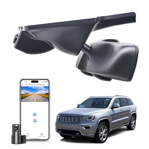 Mangoal Front 4K & Rear 1080p Dash Cam Custom Fit for Jeep Grand Cherokee 2016 2017 2018 2019 2020 2021, WK 2022 (Model C), Laredo Laredo X Overland Summit Trackhawk, OEM Look, WiFi & App,128GB Card