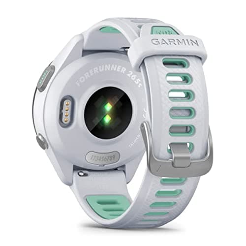 PlayBetter Garmin Forerunner 265S (Whitestone/Neo Tropic) Running GPS Smartwatch | Bright AMOLED Display, Recovery Insights | Bundle HD Screen Protectors & Portable Charger 8