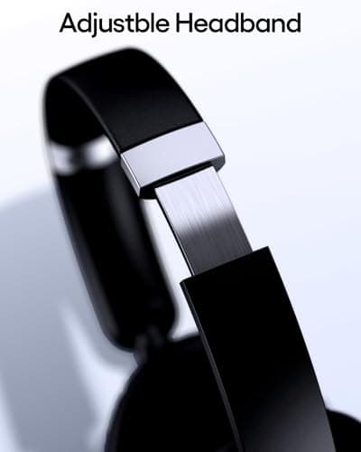 TAGRY Hybrid Active Noise Cancelling Headphones 100H Playtime Wireless Over Ear Bluetooth Headphone with Fast Charging Hi-Res Audio Comfort Earcups Headsets for Travel Home Office Phone PC Dark 6