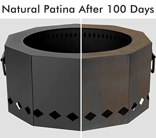 INNO STAGE Patented Smokeless Fire Pit, 13 Inch Low Smoke Camping Stove Outdoor Wood Pellet Burning Spark Portable Carrying Bag, Firepit Grill Bowl of Fireplace Picnic Camping Cooking on Beach - S 7