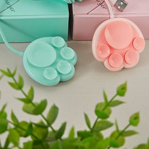 CXIBIKL Pink Cat Paw Wireless Charger - 15W Fast Charging for iPhone & Samsung, for Cat Lovers, Best Friends & Teens (Adorable Design)(No AC Adapter) (Pink) 5