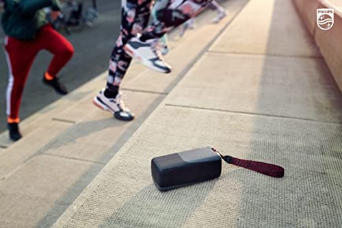 PHILIPS S4807 Outdoors Wireless Bluetooth Speaker with Stereo Pairing and Bluetooth Multipoint Connection, IP67 Waterproof, Gray 5
