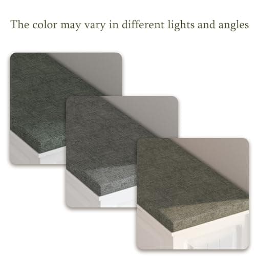 TAMUNE L Shape Storage Bench, Kitchen Breakfast Nook Bench, Backless Corner Bench Nook with Storage, Shoe Benches with Cushion for Entryway Cloakroom, White and Grey, 63”D x 63”W x 18.3”H 5