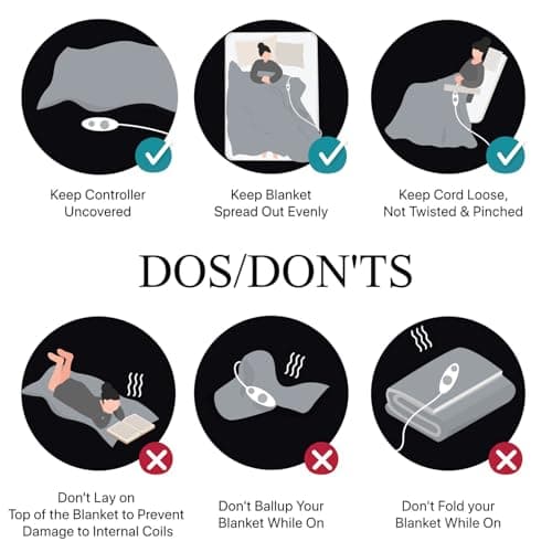 Beautyrest Heated Electric Blanket for Cold Weather, Fast Heating Wi-Fi Heated Blanket, Voice Command Alexa Compatible, Auto Shut Off, Virtually Zero EMF, 20 Heat Setting, UL Certified, King Ivory 5