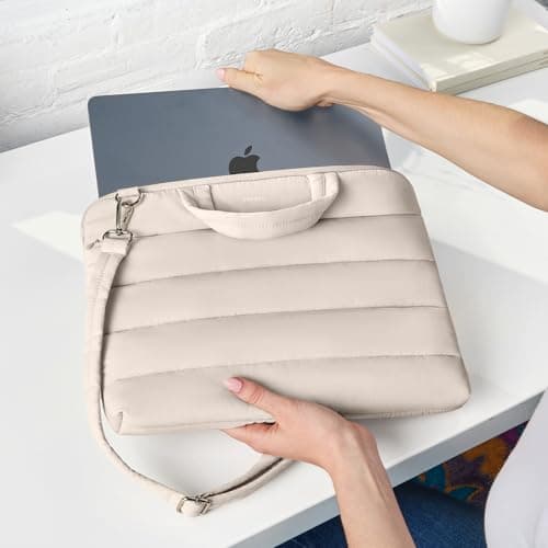 Vandel 15-16 inch Laptop Carrying Case Sleeve with Strap, Shoulder Bag with Handle, 16 in Laptop Computer Bag for Women, MacBook Air 15 Inch Carrying Case, MacBook Pro 16, 15.6 in HP, Dell Messenger 6