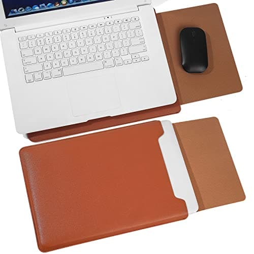 Compatible with Apple 14 inch/13.3 inch Laptop Sleeve, Padded Case, Thin Portable, Versatile Bag - Compatible with 2022 Pro, 2015 Pro, Air-Brown 6