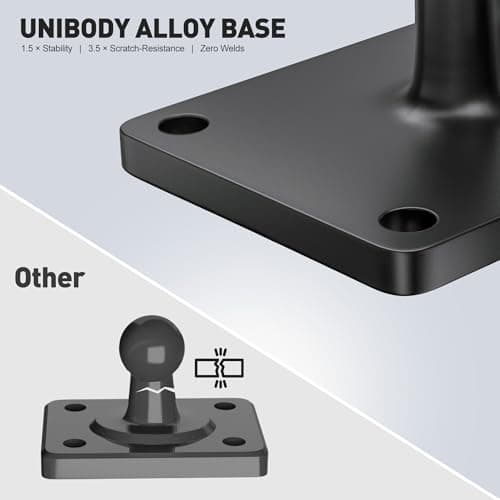 NINEFATICS Tablet Wall Mount Holder Compatible with MagSafe, 360° Rotating Magnetic iPad Wall Arm for 4.7"-12.9" Devices, Strong Aluminum Base, Fits iPhone 12–16, Phones & Tablets, Gym/Kitchen Use 6