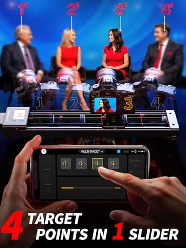 IFOOTAGE Camera Slider Shark Nano II 660, 26" Motorized Camera Slider Multi-Axis Electric Slider 360° Panoramic, 6 Modes for Phones/Cameras/DJI RS2/ RS3 Pro/ RS4/ RS4 Pro/ RS5 Gimbal, Payload 15.4lb 8