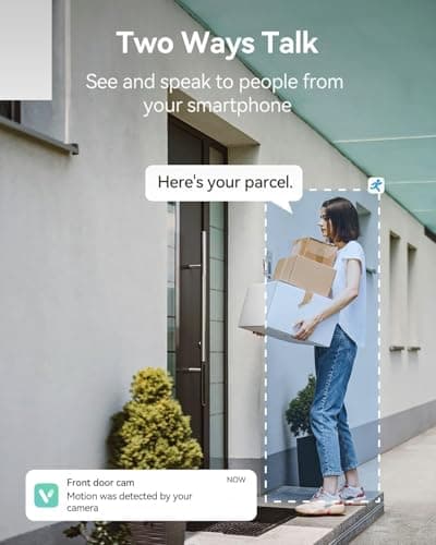 LongPlus Vicohome Security Cameras Wireless: Wireless Camera for Home Security, 2K Battery Powered WiFi Cameras Outdoor with AI Motion Detection, 2-Way Talk, Cloud/SD Storage, 2Pack 5