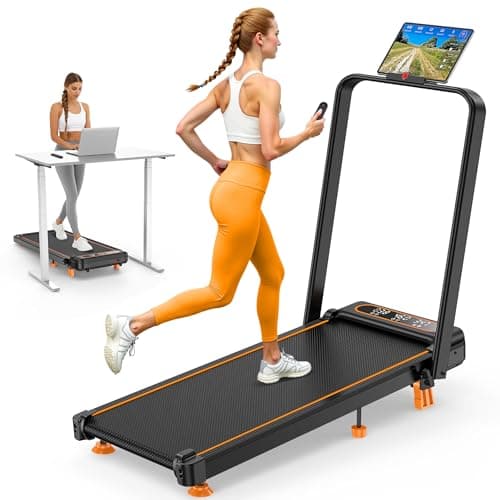 Walking Pad with 10% Incline, 3.5HP Lower Noise Than Other, Walking Pad Treadmill with Handle Bar, Portable Treadmills for Home Small, Foldable Walking Pad 350+lb Capacity, Smart App & Remote 9