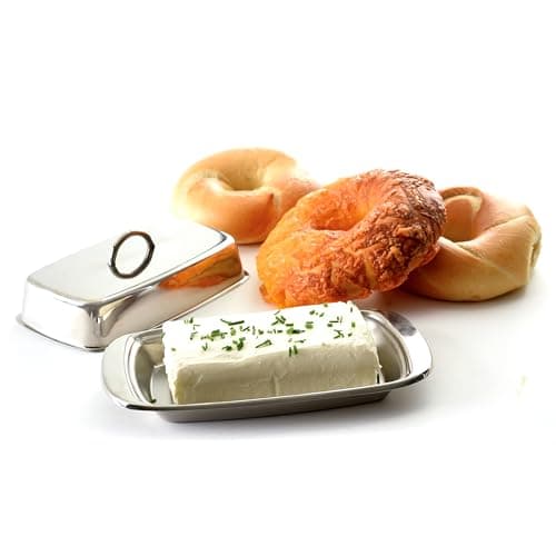 Norpro 282 Stainless Steel Double Covered Butter Dish, Silver 5