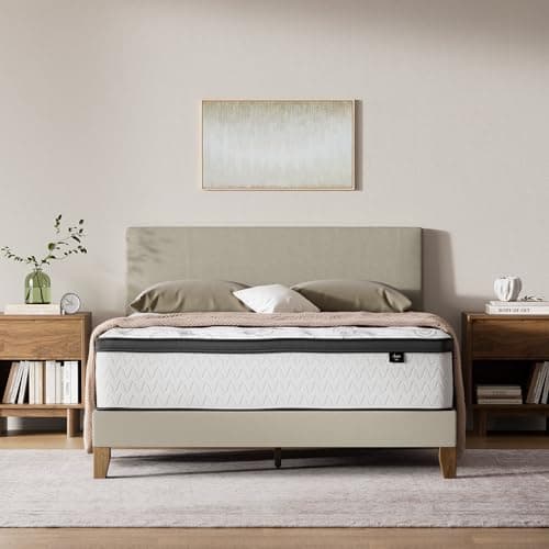 Signature Design by Ashley Chime Hybrid Queen 12" Mattress with Gel Memory Foam, Medium Firm, Pressure Relief, Fiberglass Free Mattress in a Box