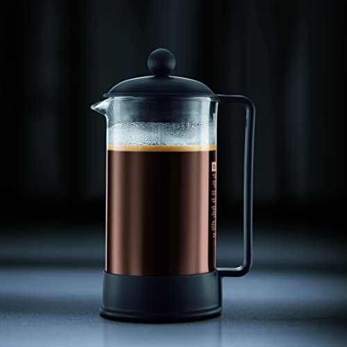 Bodum 34oz Brazil French Press Coffee Maker, High-Heat Borosilicate Glass, Black - Made in Portugal 7
