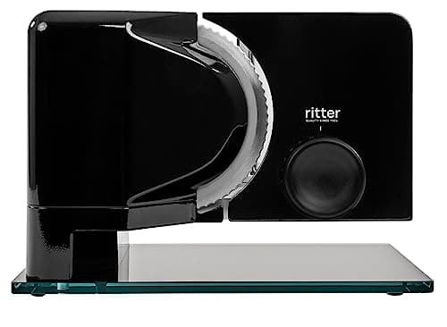 ritter sono 2 Electric All-Slicer and Bread Slicer Made of Metal with Eco Motor, Made in Germany, Black