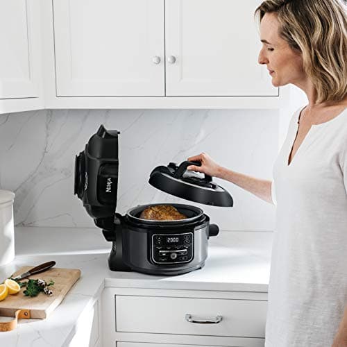 Ninja Foodi 7-in-1 Pressure, Slow Cooker, Air Fryer and More, with 5-Quart Capacity and 15 Recipe Book Inspiration Guide, and a High Gloss Finish 10