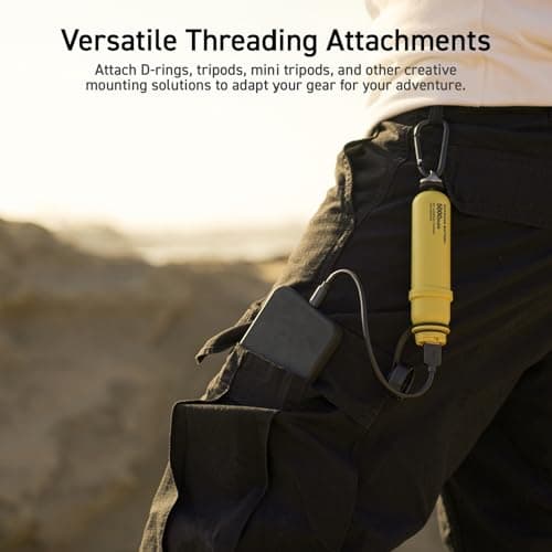 ELECOM NESTOUT Rugged Power Bank, 15000mAh Outdoor Charger, 32W USB C Fast Charging PD, Waterproof IP67, Heavy Duty Shockproof, Tactical Battery Pack for iPhone Tablet Hiking Camping Survival (Gray) 9