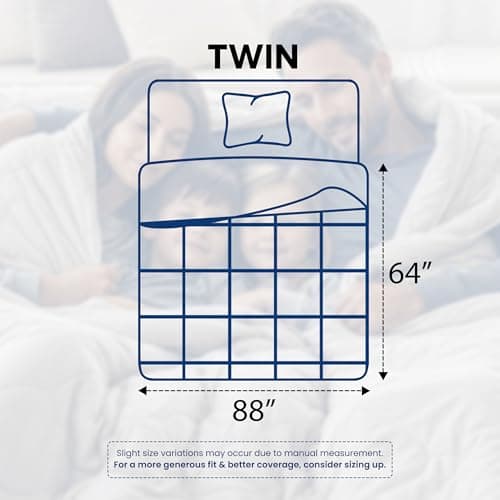 Utopia Bedding Comforters Twin Size, All Season Duvet Insert, Down Alternative Box Stitched Bed Comforter with Corner Tabs, Machine Washable (White) 2
