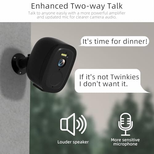 2.4G/5G WiFi Security Cameras Wireless Outdoor, 2K Home Security Camera with AI Motion Detection, Color Night Vision, IP66 Waterproof, 2-Way Audio, Siren, SD/Cloud, Works w/Alexa&Google Assistant 8