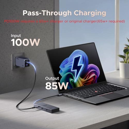 UGREEN 7 in 1 Docking Station Dual Monitor, USB C Hub Dual 4K@60Hz HDMI Display, 10Gbps USB-A/C Data Ports, 100W PD, Aluminum Revodok Pro Laptop Docking Station for HP, Thinkpad, Dell and More 5