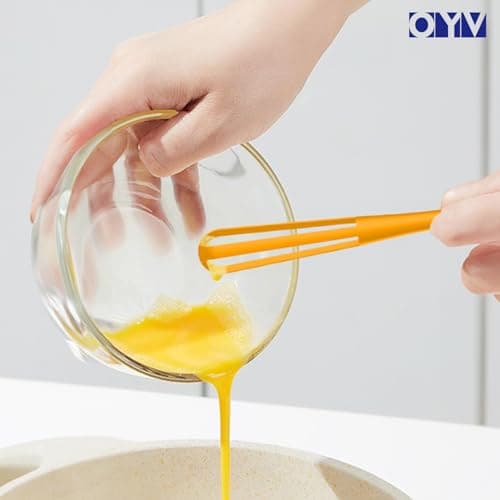 OYV multifunctional mini whisk,mini spoon,small whisks for cooking,tiny whisk 2 pieces,mini small wisk,for Blending,Whisking,Beating Ingredients, Mixing Sauces 8